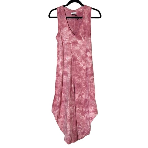 Z Supply Reverie Dress- Zephyr Pink Tie Dye Midi Dresss - Picture 7 of 13